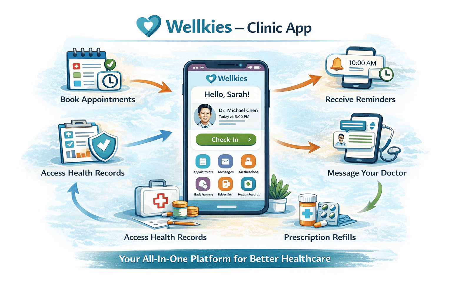 Wellkies — Clinic App