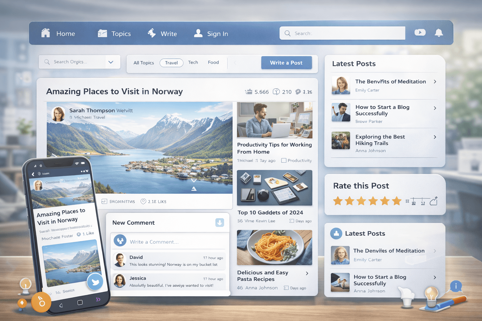Public Blogging Website (MERN Stack)