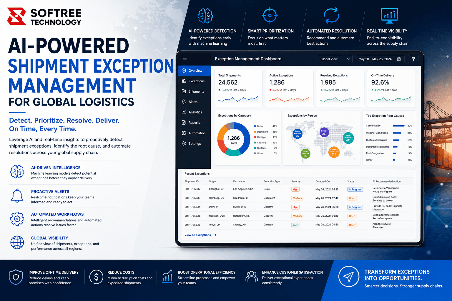 AI-Powered Shipment Exception Management for Global Logistics