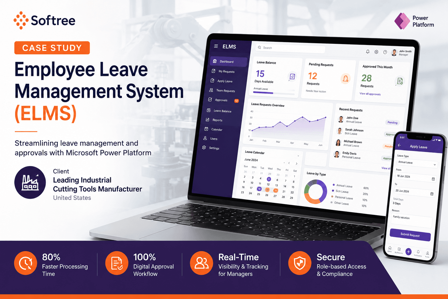 Employee Leave Management System (ELMS) for Manufacturing Enterprise