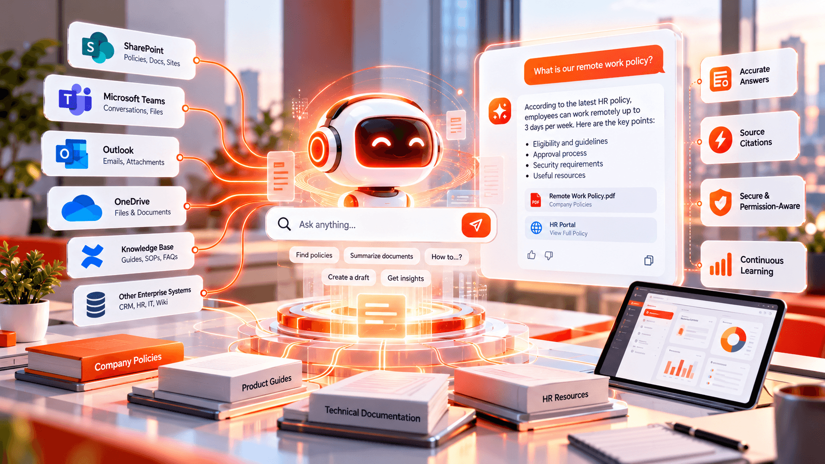 Employee Knowledge Discovery and Search Assistant